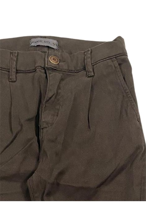 Brown cotton children's trousers Manuel Ritz | MR3166MARRONE